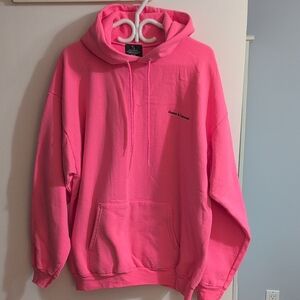 Peace Collective Pink Hoodie with Embroidered Logo